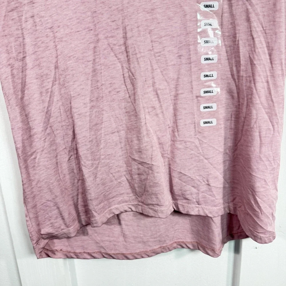Hippie Rose Womens Small V Neck Cuffed Sleeve T Shirt Pale Iris Heathered - Picture 5 of 11